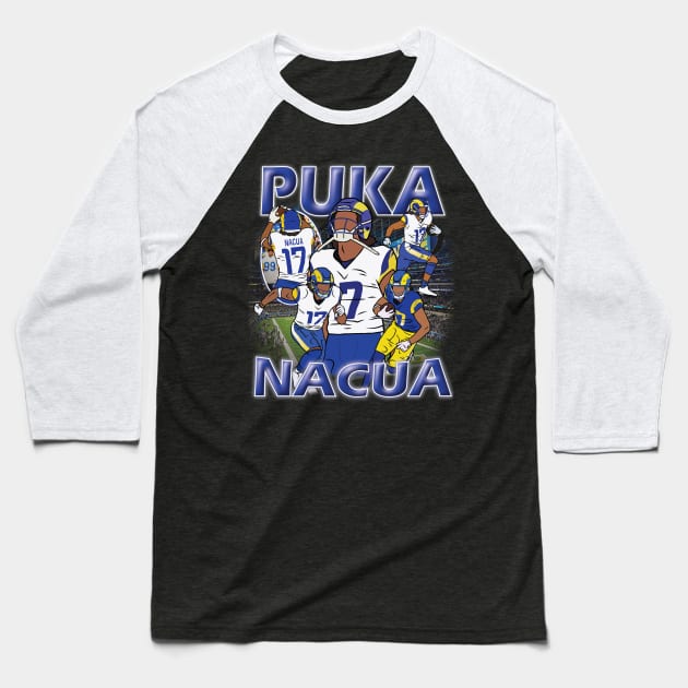 Puka Nacua Vintage Baseball T-Shirt by rattraptees